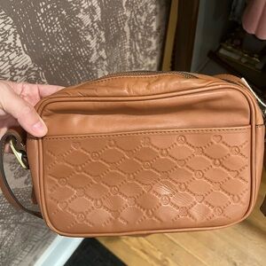 Lucky Brown Leather Crossbody Bag